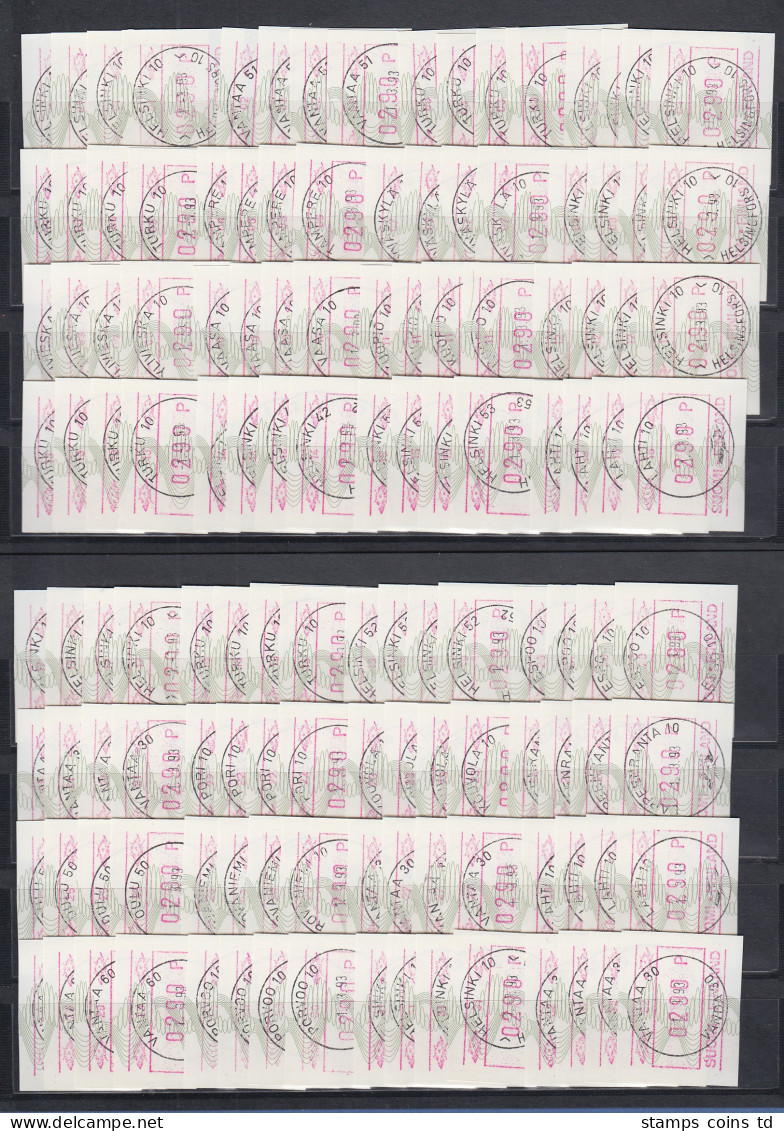 Finnland 1993 ATM Mi.-Nr.14.2 Aut-Nr. 01-39 Jew. Satz 160-200-230-290 Mit ET-O ! - Timbres De Distributeurs [ATM]