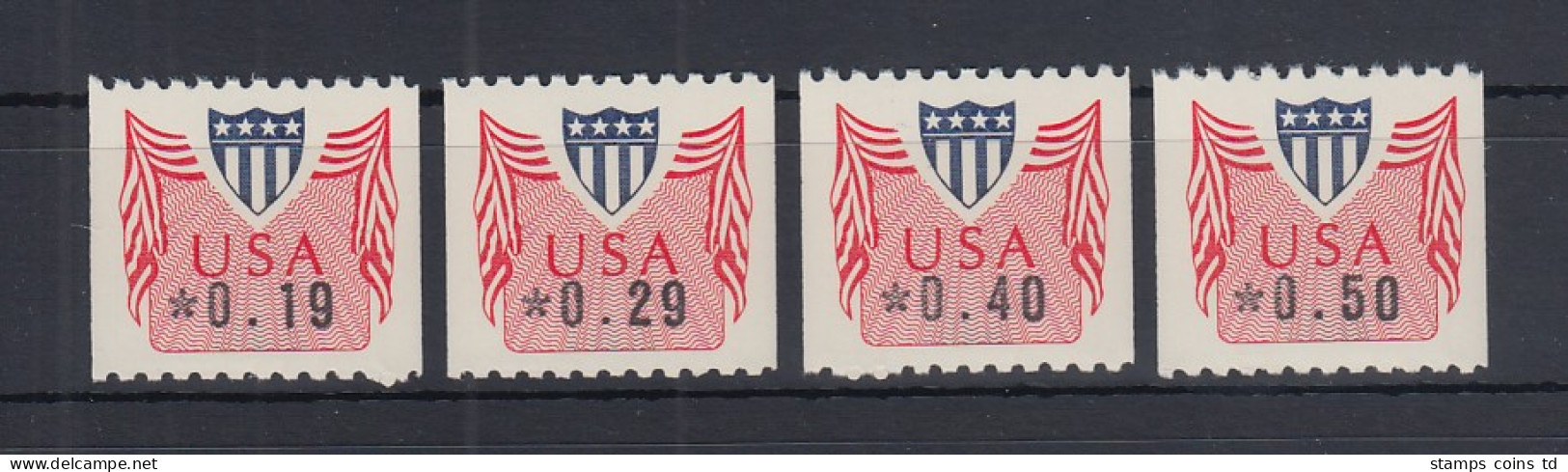 USA 1994 ATM PMC-Gard Type II Selt. TROCKENGUMMI Satz 19-29-40-50 **  - Andere & Zonder Classificatie