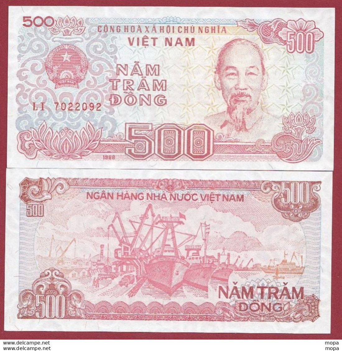 Viêt-Nam 500 Dong  1988 ---UNC --(412) - Vietnam