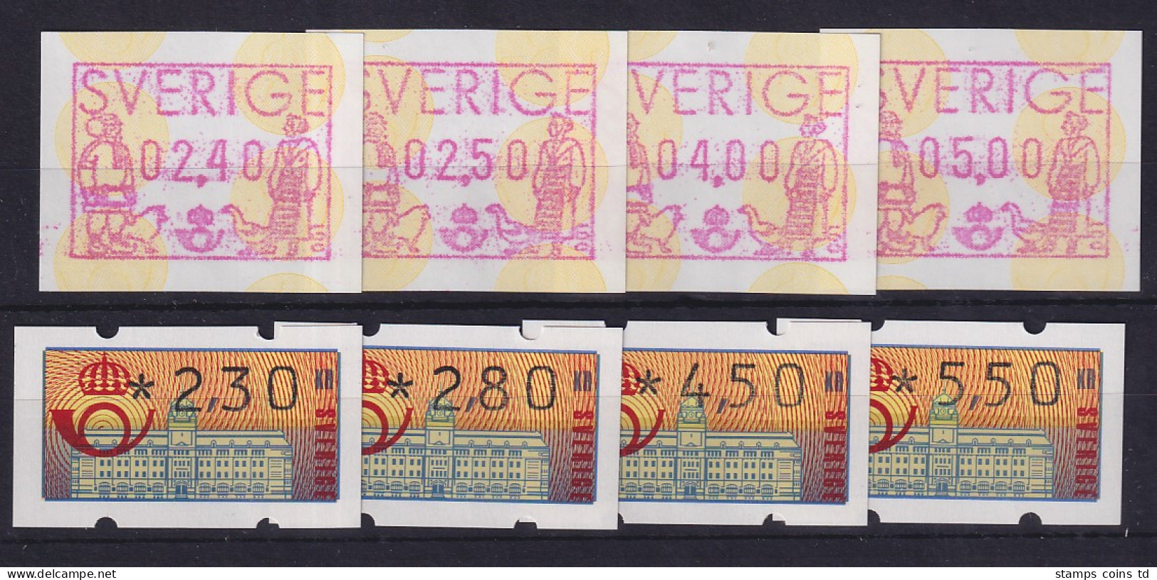 Schweden / Sverige  Kleines ATM-Lot ** Mit 2 Sätzen - Timbres De Distributeurs [ATM]