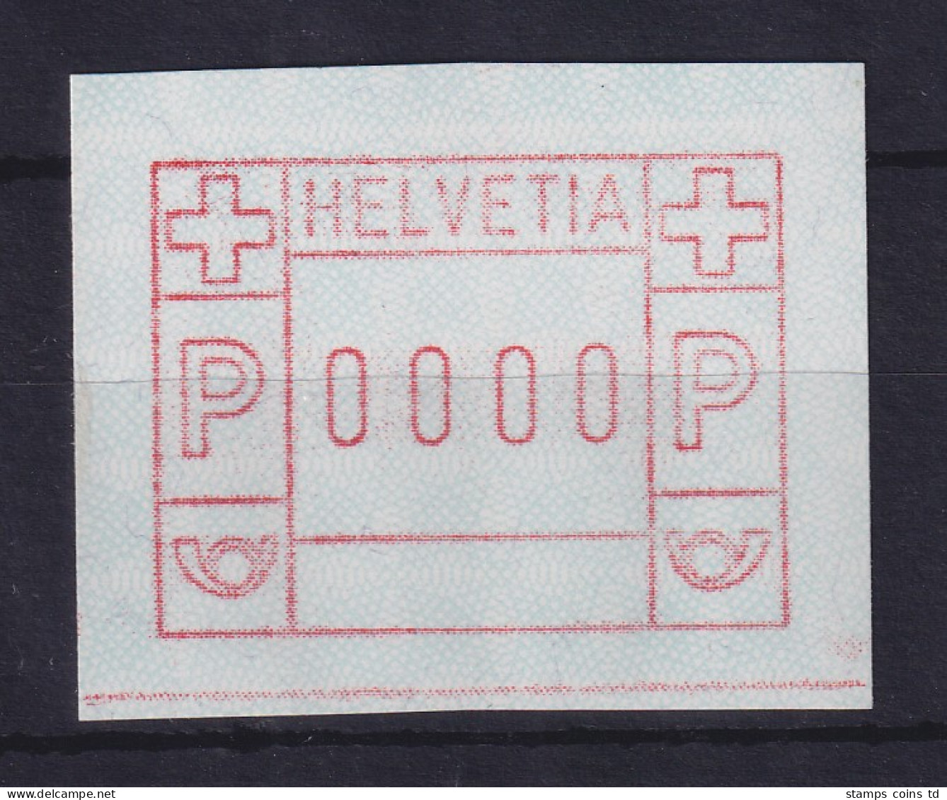 Schweiz FRAMA-ATM Mi-Nr. 3.1b Nulldruck 0000 ** - Automatenzegels