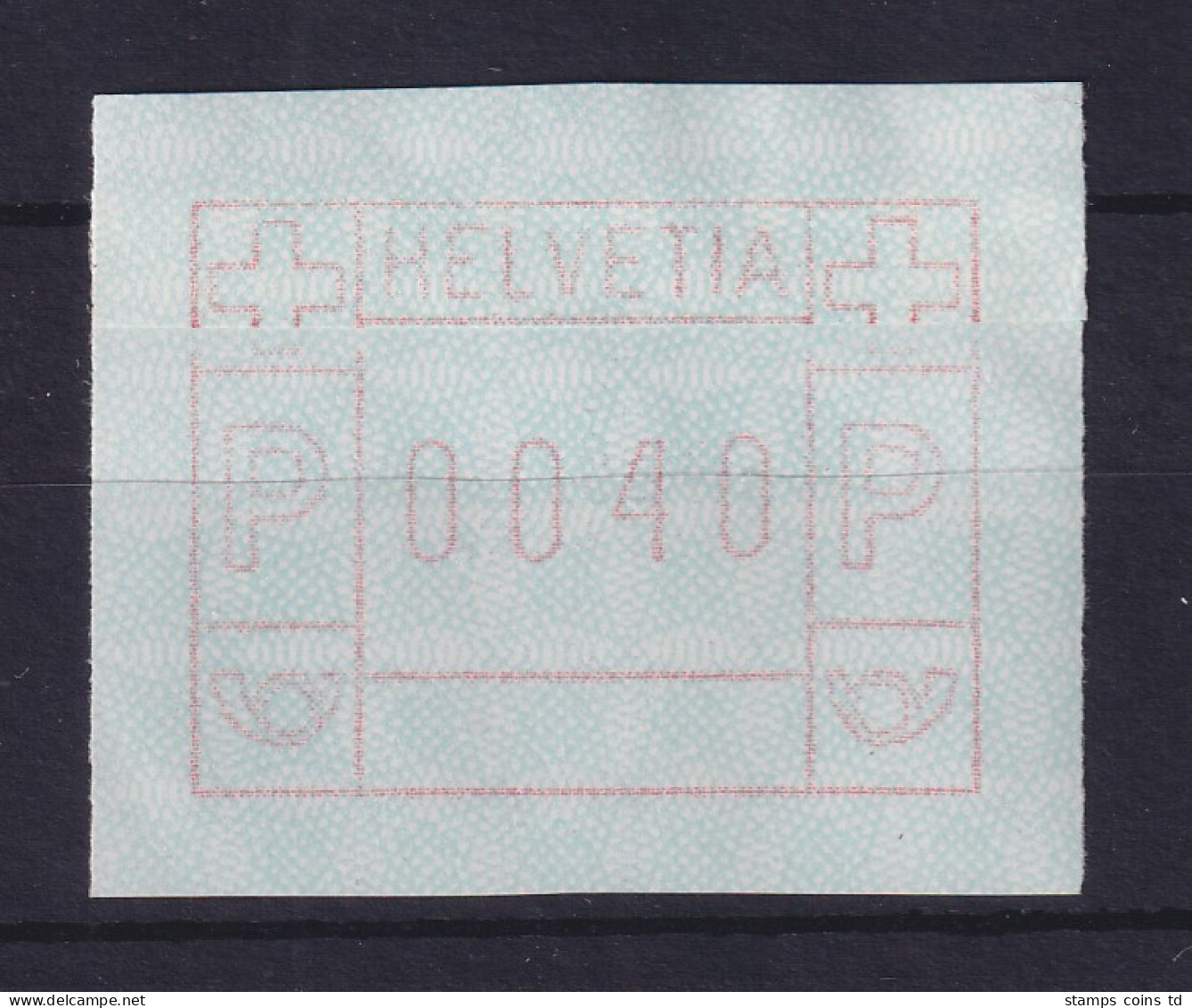 Schweiz FRAMA-ATM Mi-Nr. 3.3b Papier-Flickstelle !   ** - Automatic Stamps