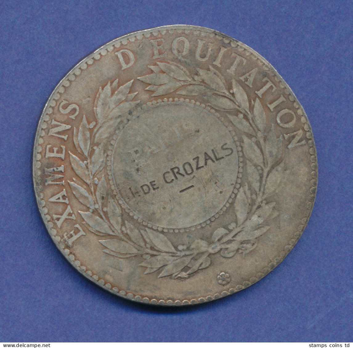 Frankreich Alte Medaille "Societe Hippique Francaise" , 1923, Pferde-Zucht - Altri & Non Classificati