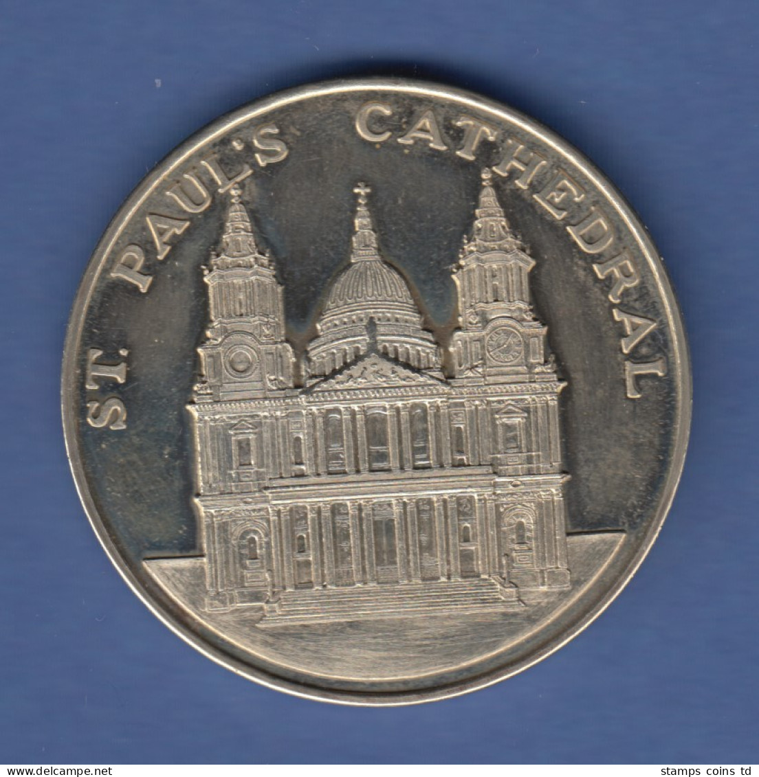 Große Neuzeitl. Medaille Sir Christopher Wren (1632-1723), St Pauls Cathedral - Andere & Zonder Classificatie