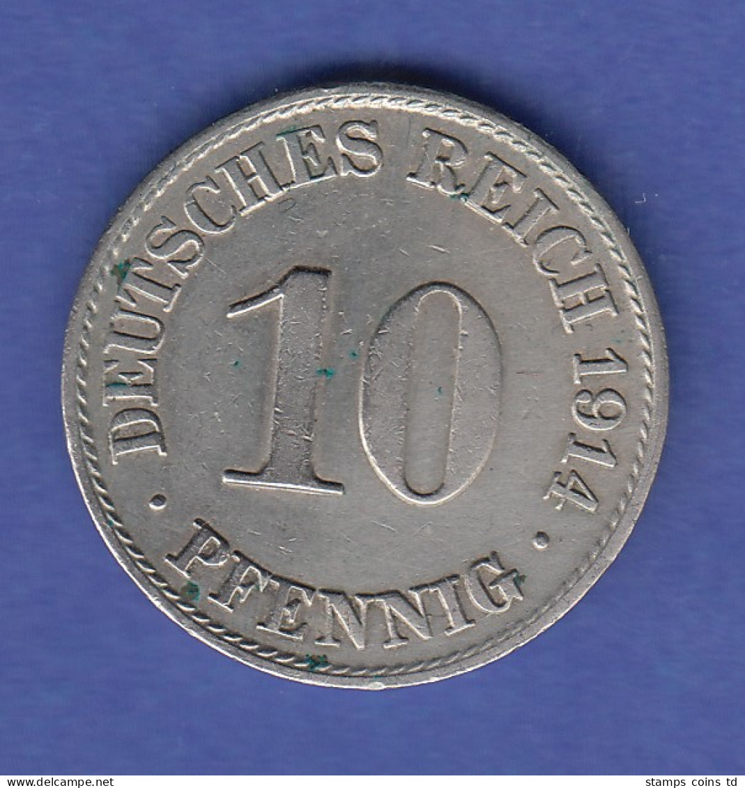 Deutsches Kaiserreich Münze 10 Pfennig 1914 A, Vz - Autres & Non Classés