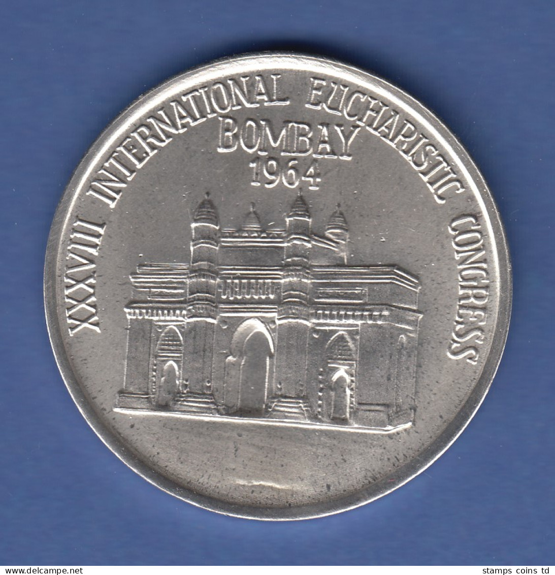 XXXVIII INTERNATIONAL EUCHARISTIC CONGRESS BOMBAY 1964  Edle Medaille, Silber ? - Sonstige & Ohne Zuordnung