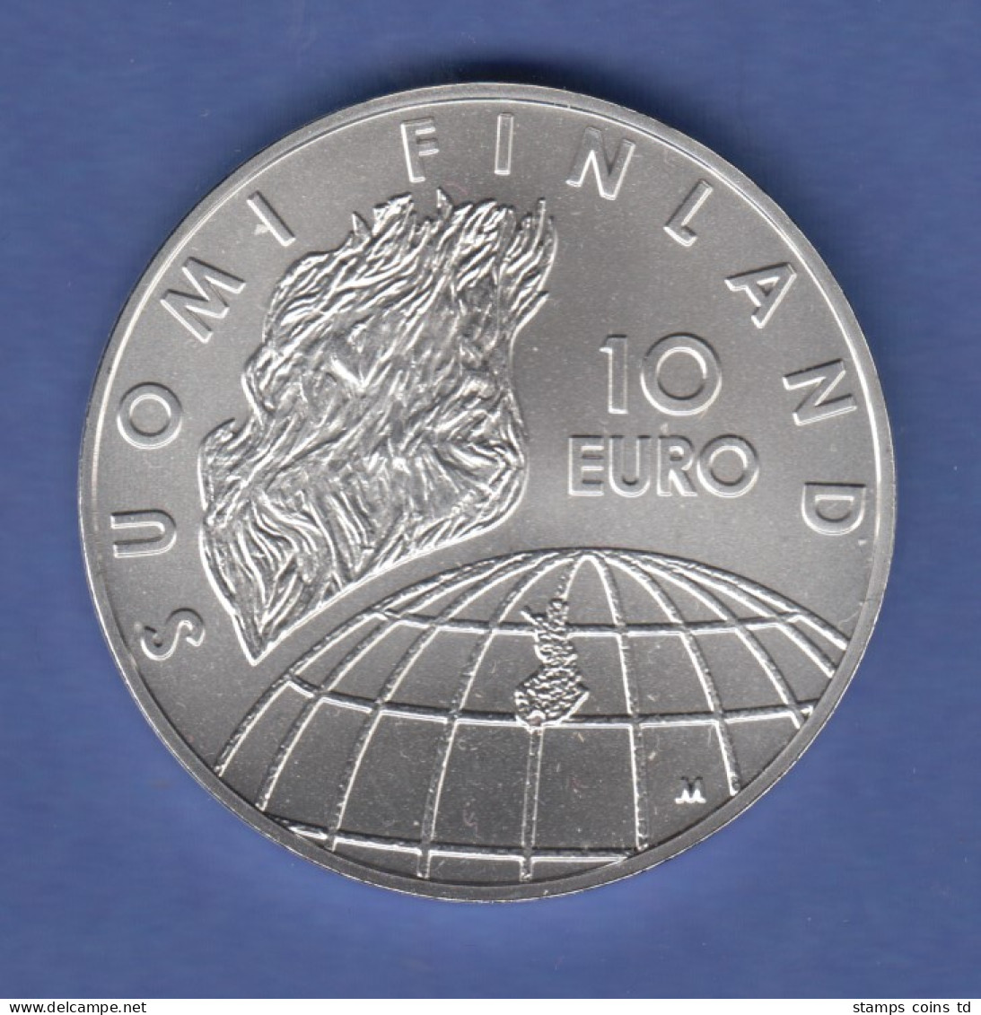 Finnland 2002 Silbermünze 10 Euro 50 Jahre Olympische Spiele Helsinki , Stg - Finnland