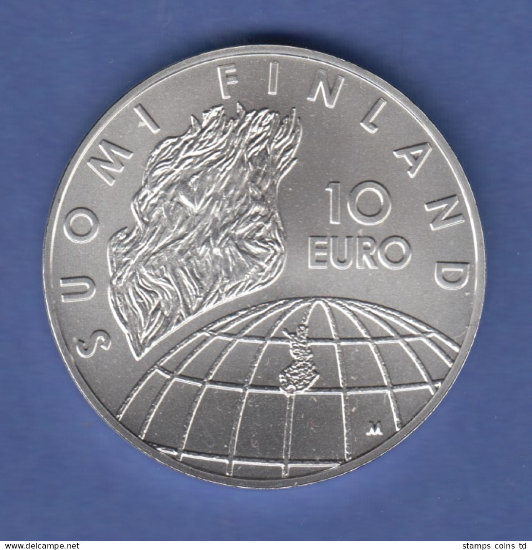 Finnland 2002 Silbermünze 10 Euro 50 Jahre Olympische Spiele Helsinki , Stg - Finland