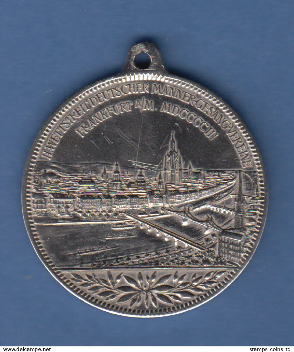 Stadt Frankfurt 1903 Medaille Männer-Gesangsvereine Kaiser Wihelm II.  - Sonstige & Ohne Zuordnung