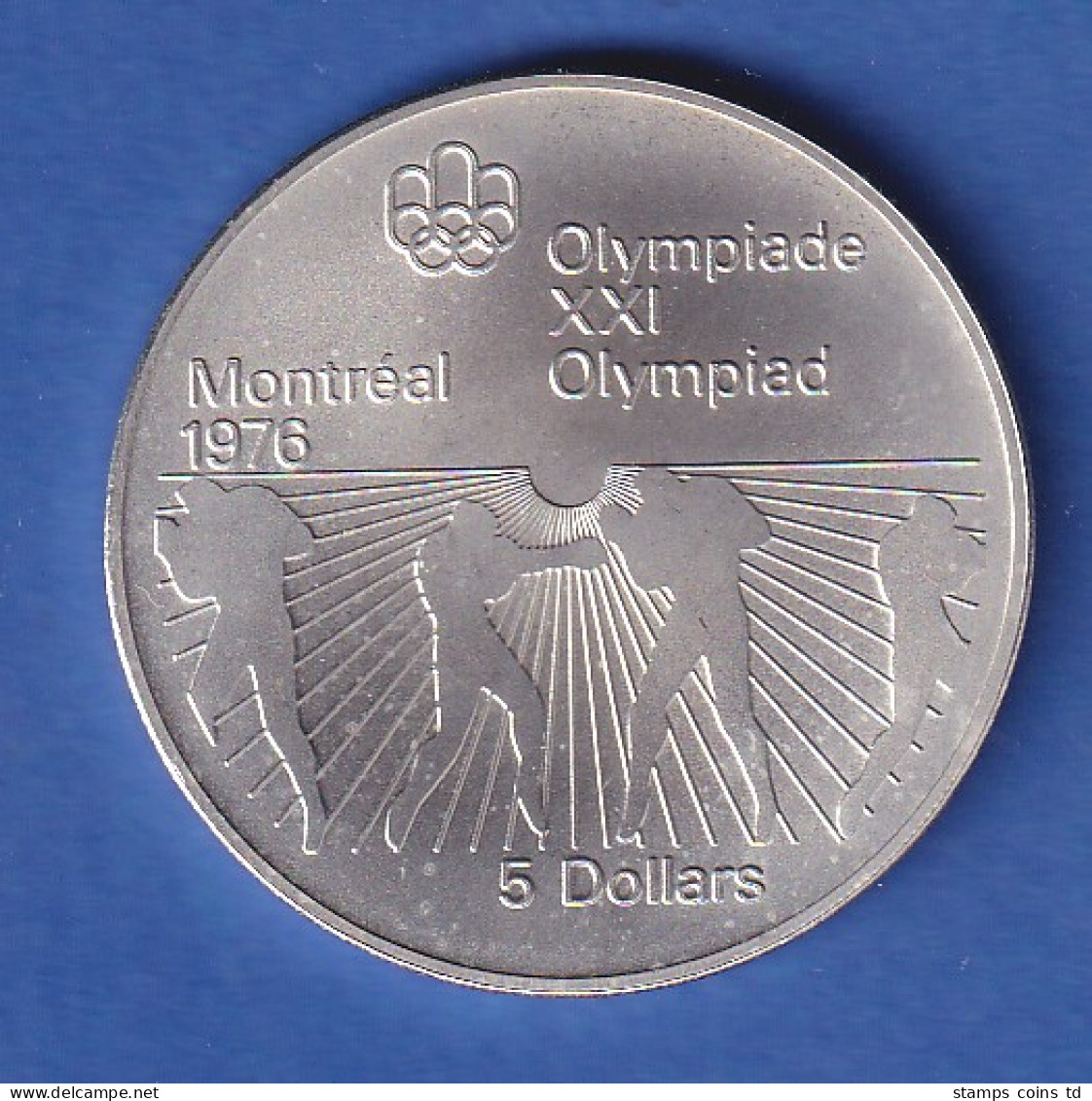 Kanada 1976 Silbermünze Olympische Spiele Montreal 24,3g Ag925 - Canada