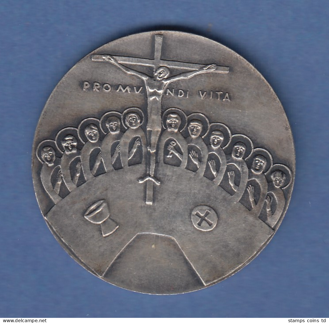 München Eucharisticher Weltkongress 1960 Kreuzigung, Abendmahl Schöne Medaille - Sin Clasificación