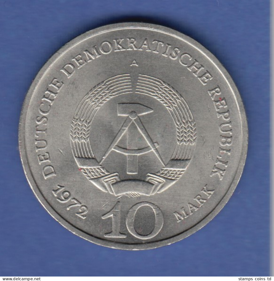 DDR 10 Mark Gedenkmünze 1972 KZ-Gedenkstätte Buchenwald , Stempelglanz  - Altri & Non Classificati