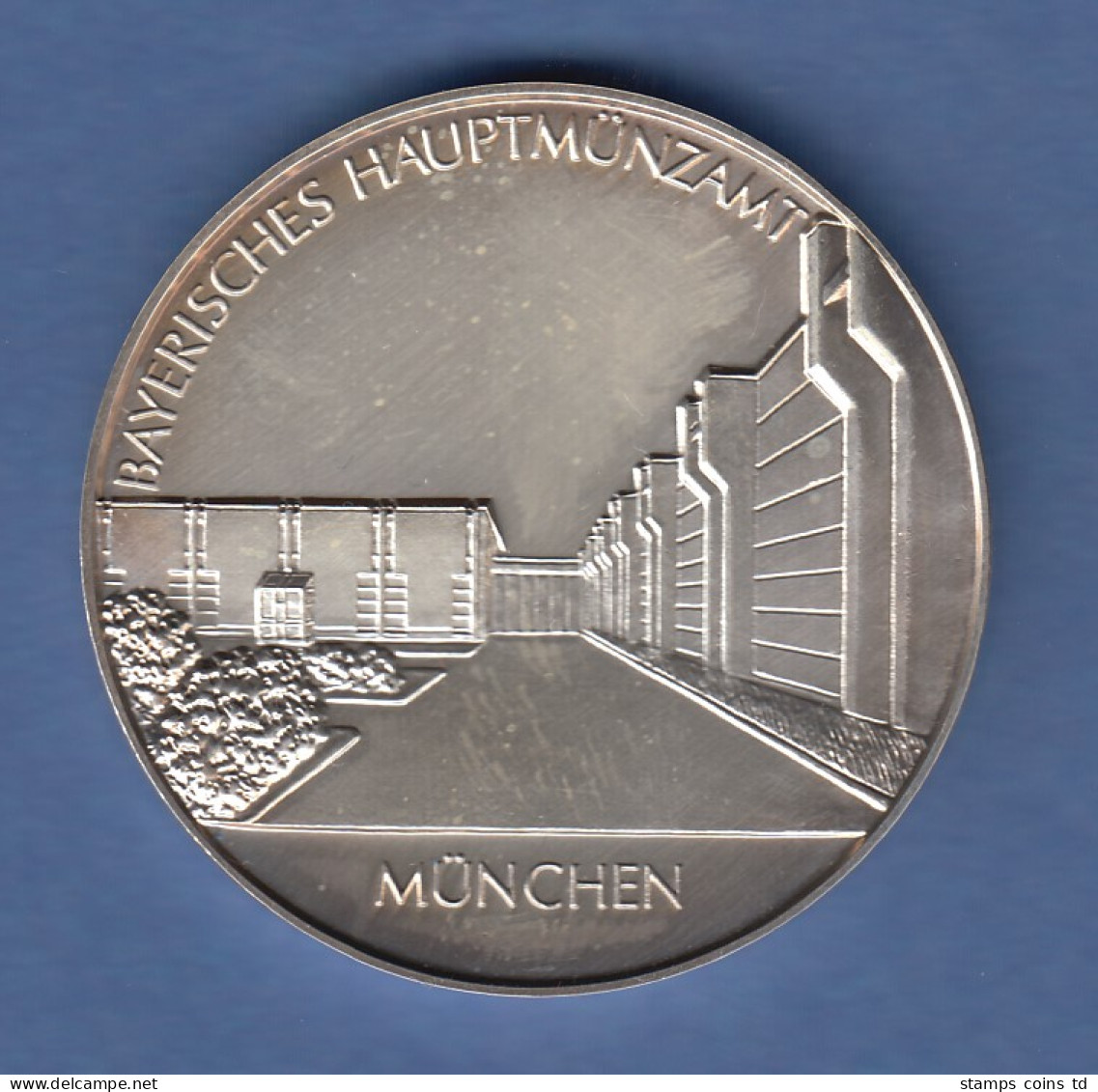 Silber-Medaille Bayerisches Hauptmünzamt München 1986-1996 Zamdorfer Straße  - Zonder Classificatie