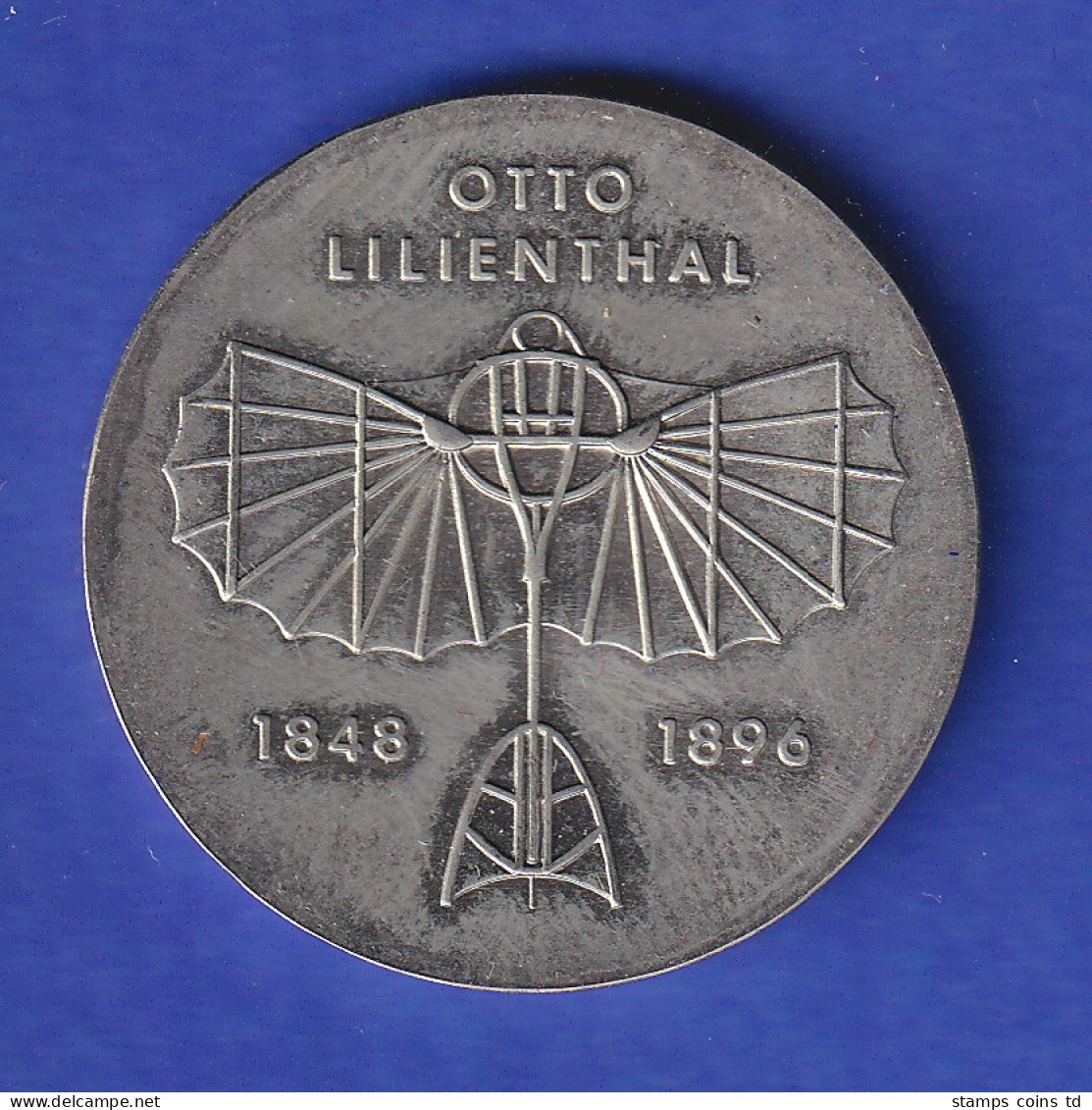 DDR 5 Mark Gedenkmünze 1973 Otto Lilienthal Fluggapparat , Stempelglanz Stg - Sonstige & Ohne Zuordnung