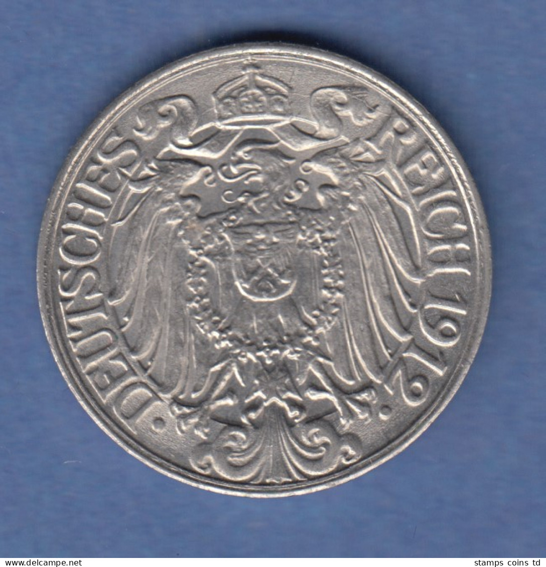 Deutsches Kaiserreich Kursmünze 25 Pfennig 1912 D  - Sonstige & Ohne Zuordnung