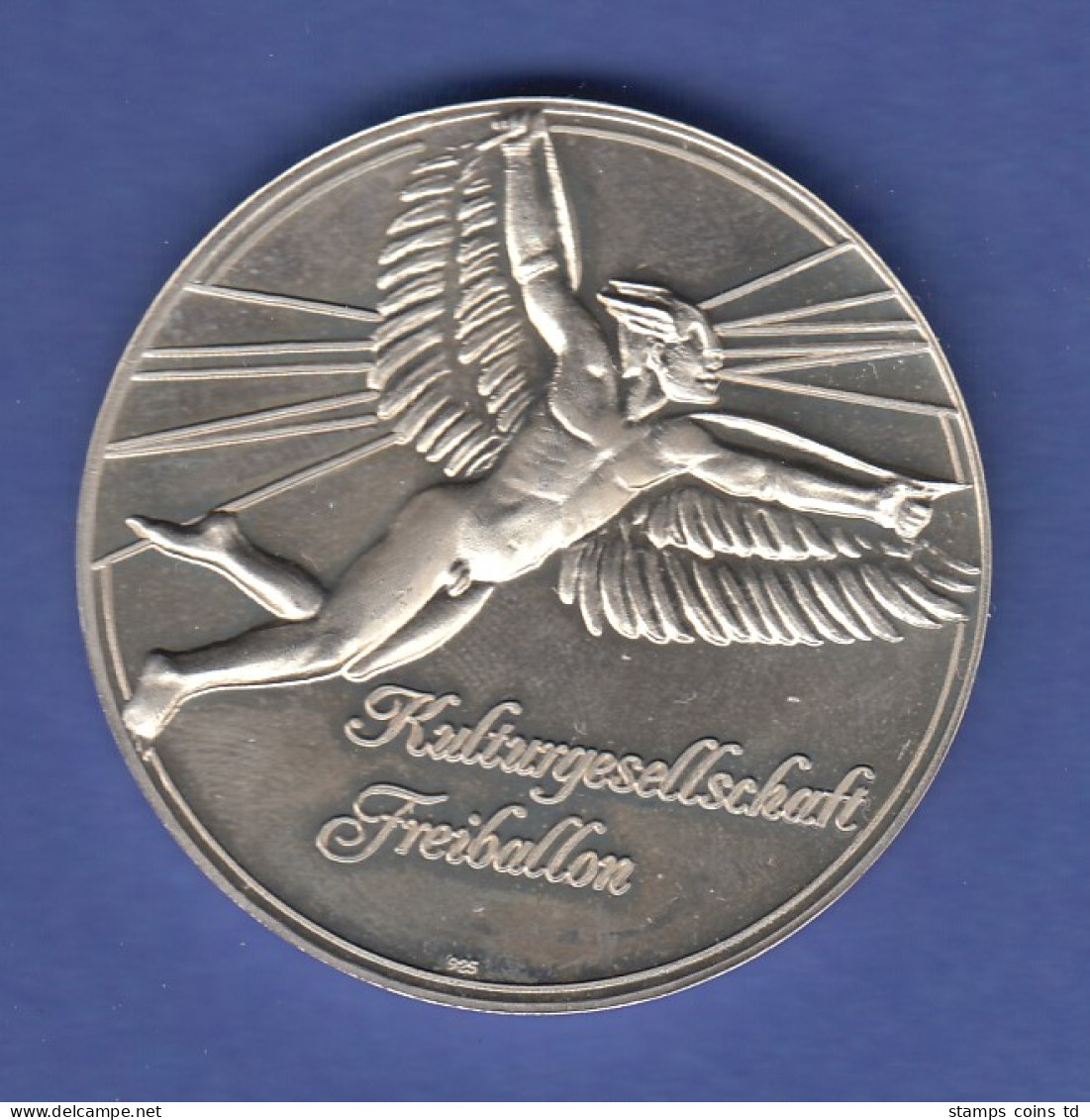 200 Jahre Freiballon 1783-1983  , SELTENE Silbermedaille PP, 20g Ag925 - Zonder Classificatie