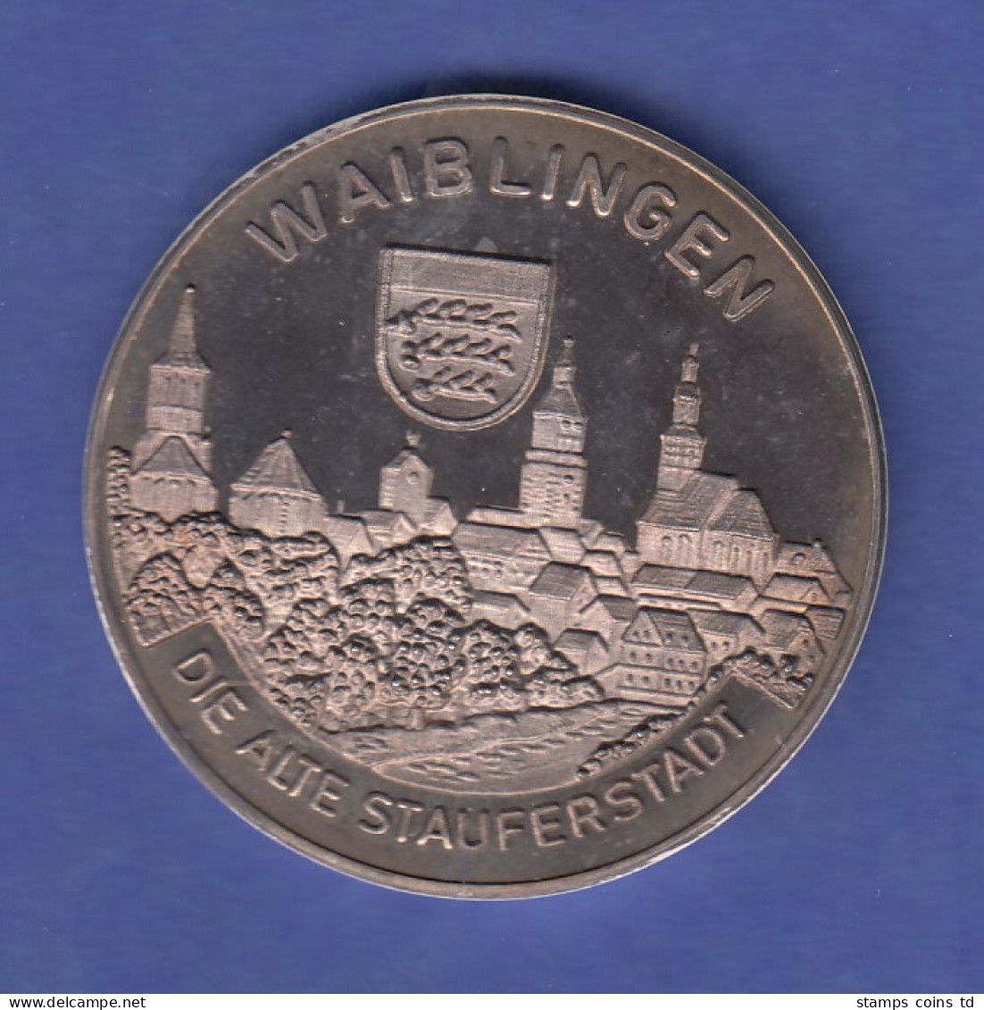Waiblingen, Die Alte Stauferstadt, Historisches Rathaus, Silbermedaille M.Patina - Non Classés
