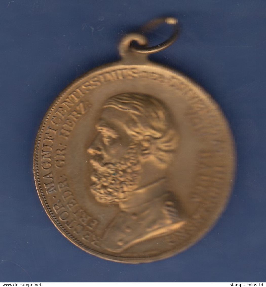 Medaille Stadt Heidelberg, 500 Jahre Universität 1886, Oben Mit Öse.  - Autres & Non Classés