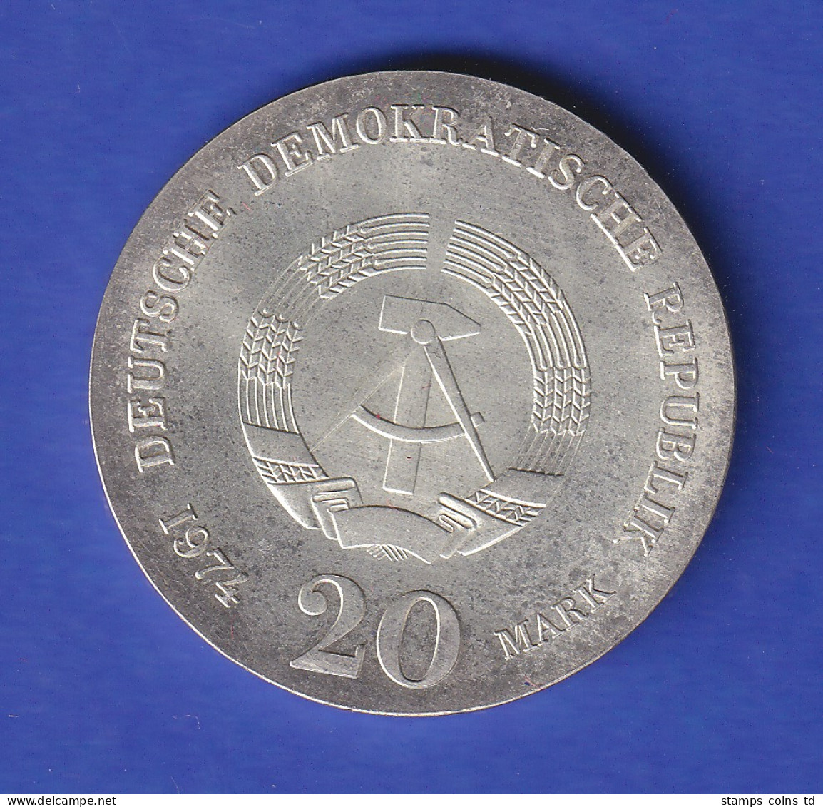 DDR 20 Mark Gedenkmünze 1974 Immanuel Kant Stempelglanz Stg  - Otros & Sin Clasificación