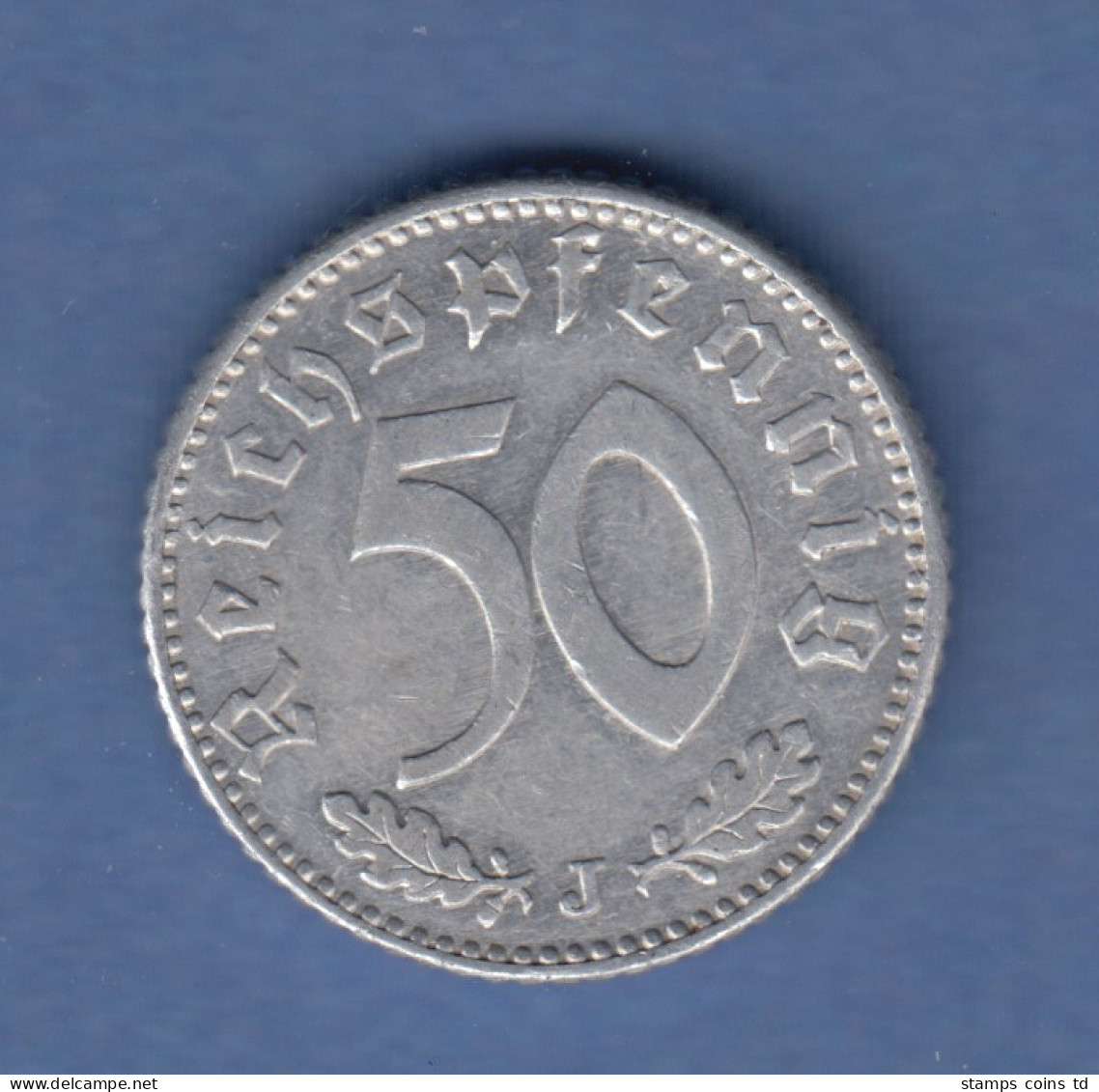 Deutsches Reich Aluminium-Kursmünze 50 Pfennig 1935 J - 5 Reichsmark