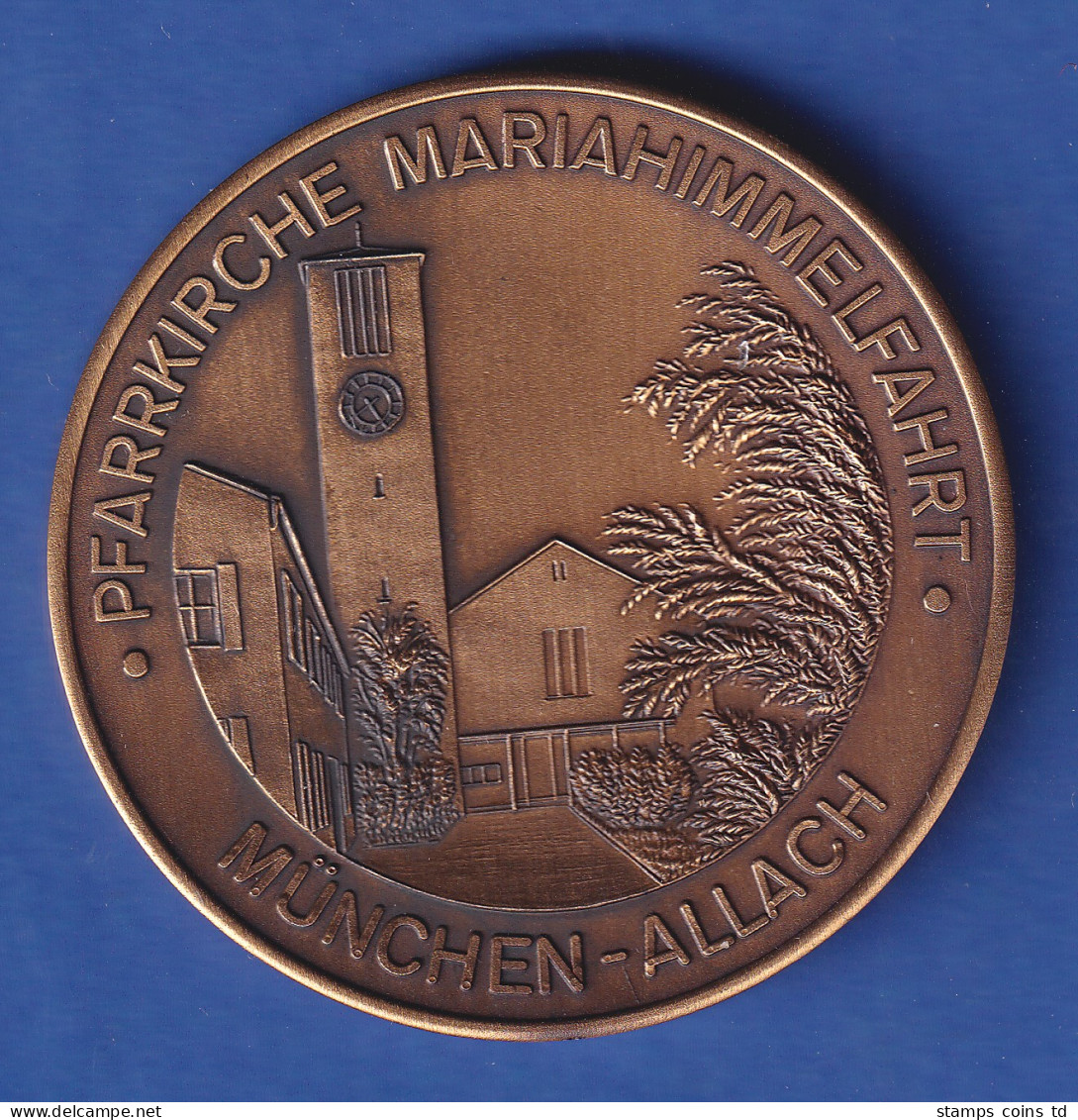 Medaille 1986 Pfarrkirche Maria Himmelfahrt München-Allach - Schafkopfturnier - Altri & Non Classificati