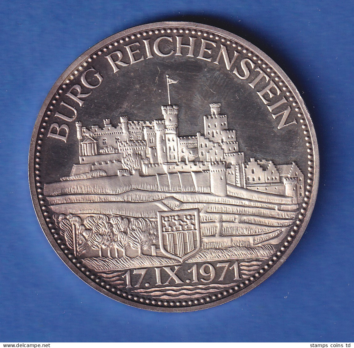 Medaille 1971 Baron Paul Kirsch-Puricelli - Burg Reichenstein - Andere & Zonder Classificatie