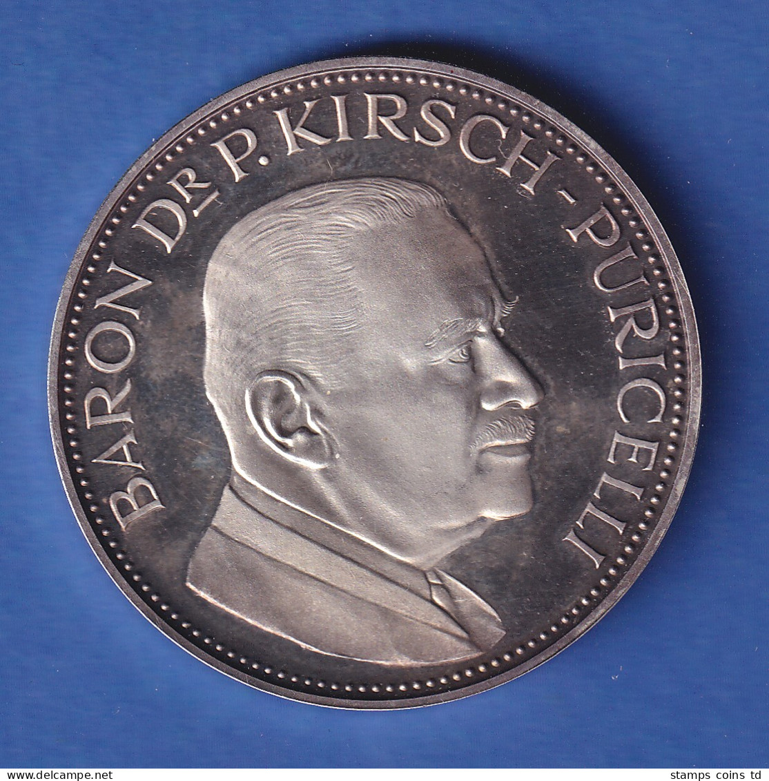 Medaille 1971 Baron Paul Kirsch-Puricelli - Burg Reichenstein - Autres & Non Classés