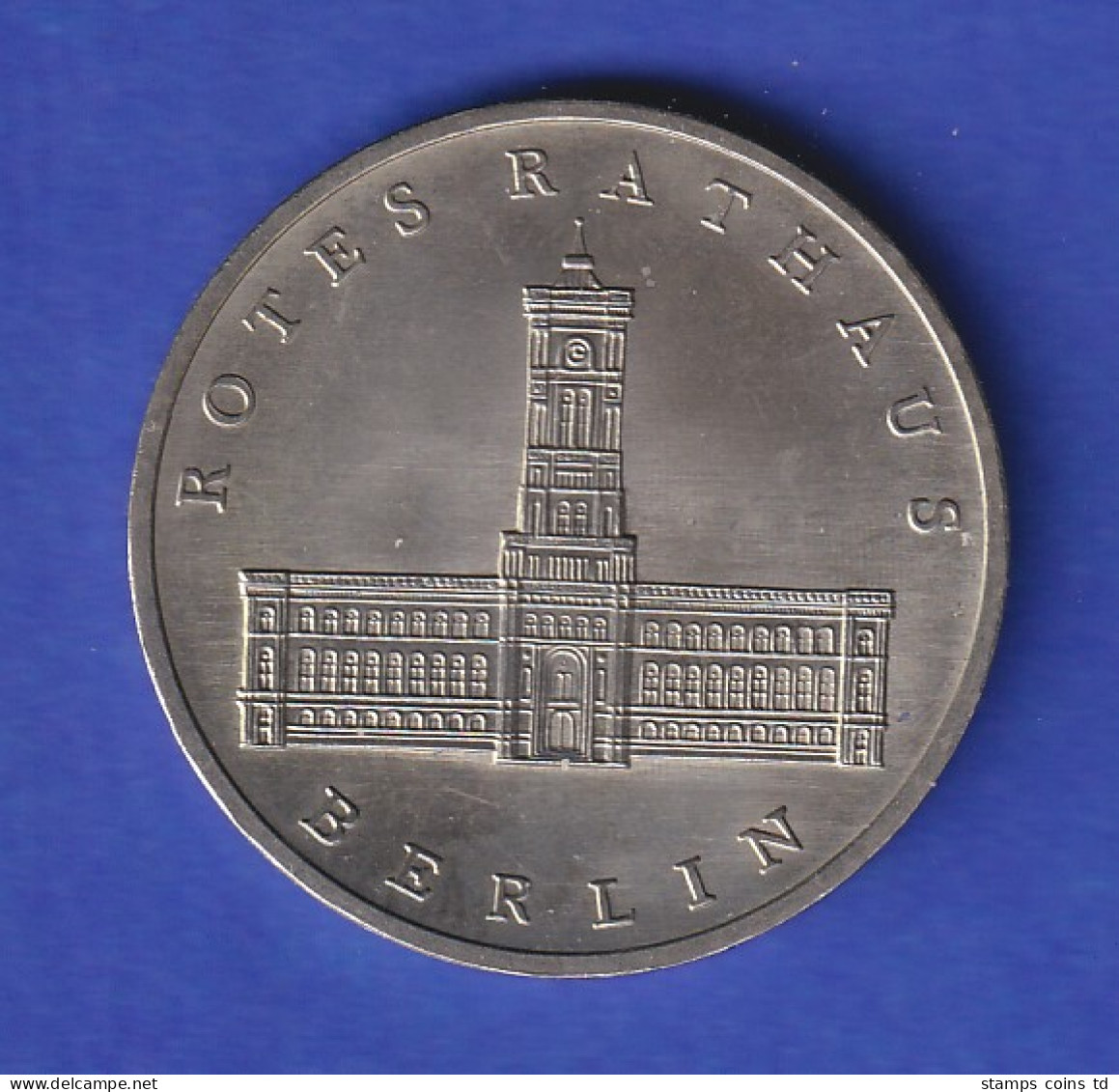 DDR 5 Mark Gedenkmünze 1987 Rotes Rathaus Berlin Stempelglanz Stg  - Altri & Non Classificati