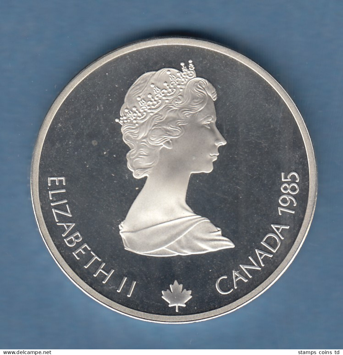 Kanada Olympische Spiele Calgary 1988 , Silbermünze 20 Dollar Skiläufer PP - Canada