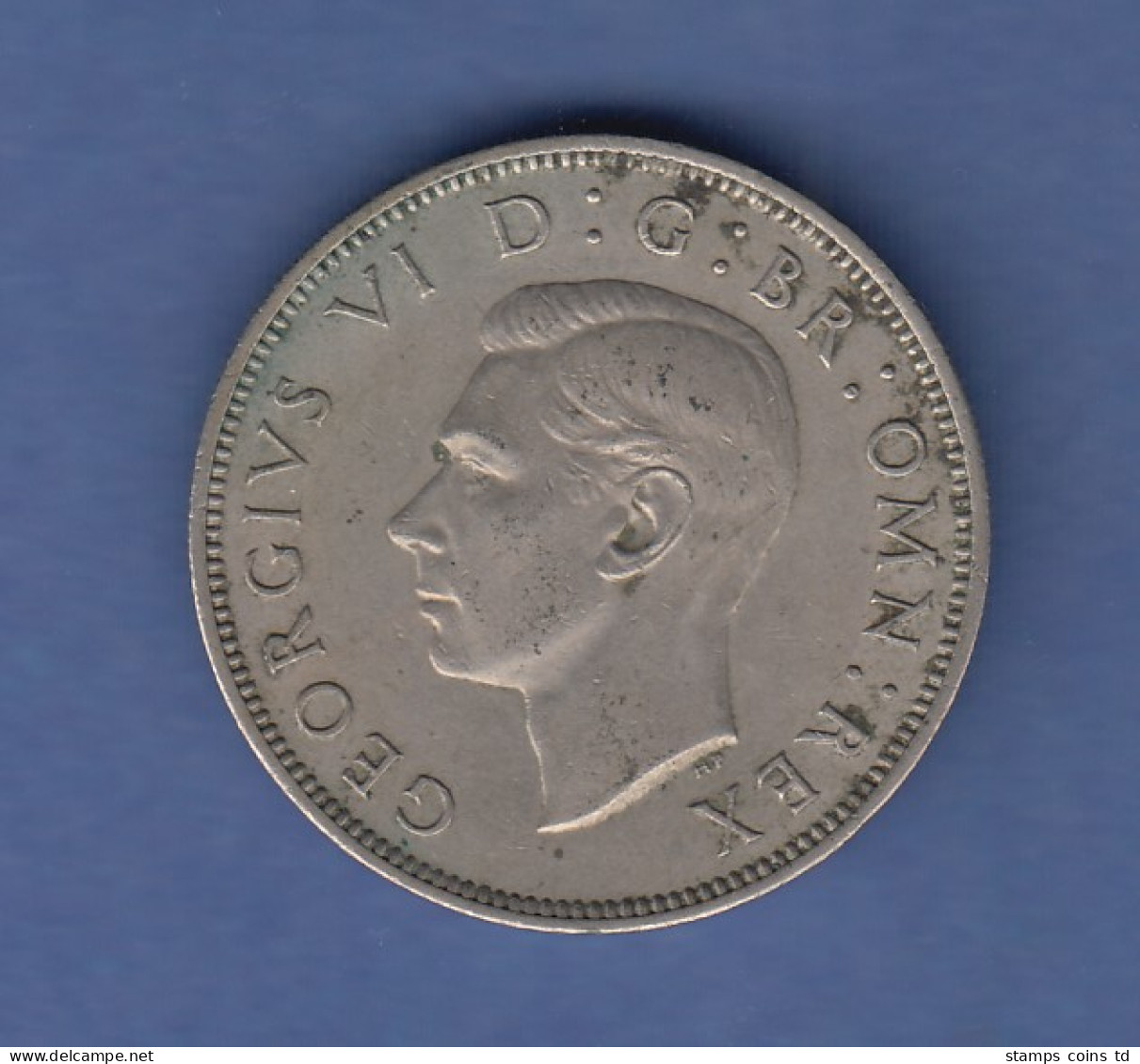 Münze Großbritannien 1949 Two Shillings Georg VI.  - Altri & Non Classificati