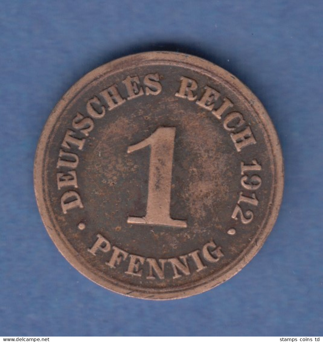 Deutsches Reich Kursmünze 1 Pfennig 1912 E - Sonstige & Ohne Zuordnung