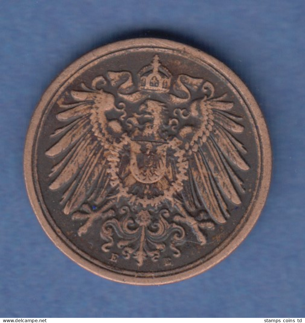 Deutsches Reich Kursmünze 1 Pfennig 1912 E - Andere & Zonder Classificatie