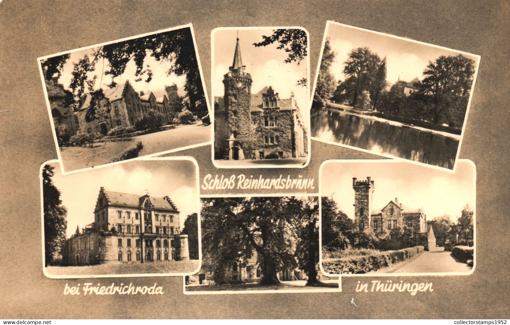 FRIEDRICHRODA, THURINGIA, MULTIPLE VIEWS, REINHARDSBRUNN CASTLE, TOWER, ARCHITECTURE, GERMANY, POSTCARD - Friedrichroda