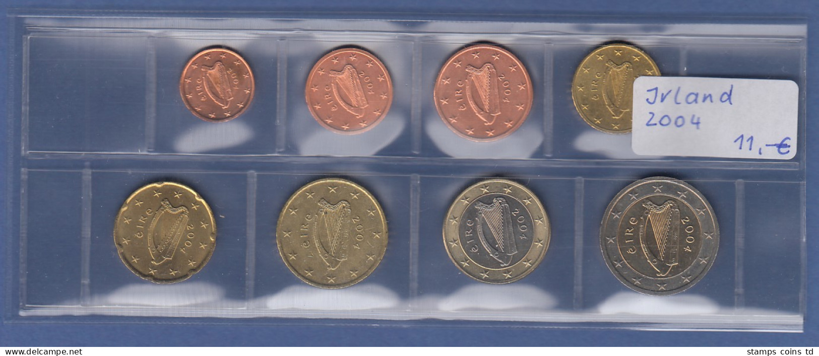 Irland EURO-Kursmünzensatz Jahrgang 2004 Bankfrisch / Unzirkuliert - Autres – Europe