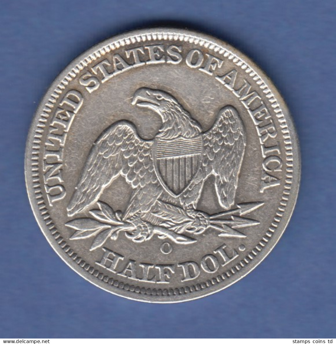 USA 1855 O Seated Liberty Silber-Münze Half Dollar  - Otros & Sin Clasificación