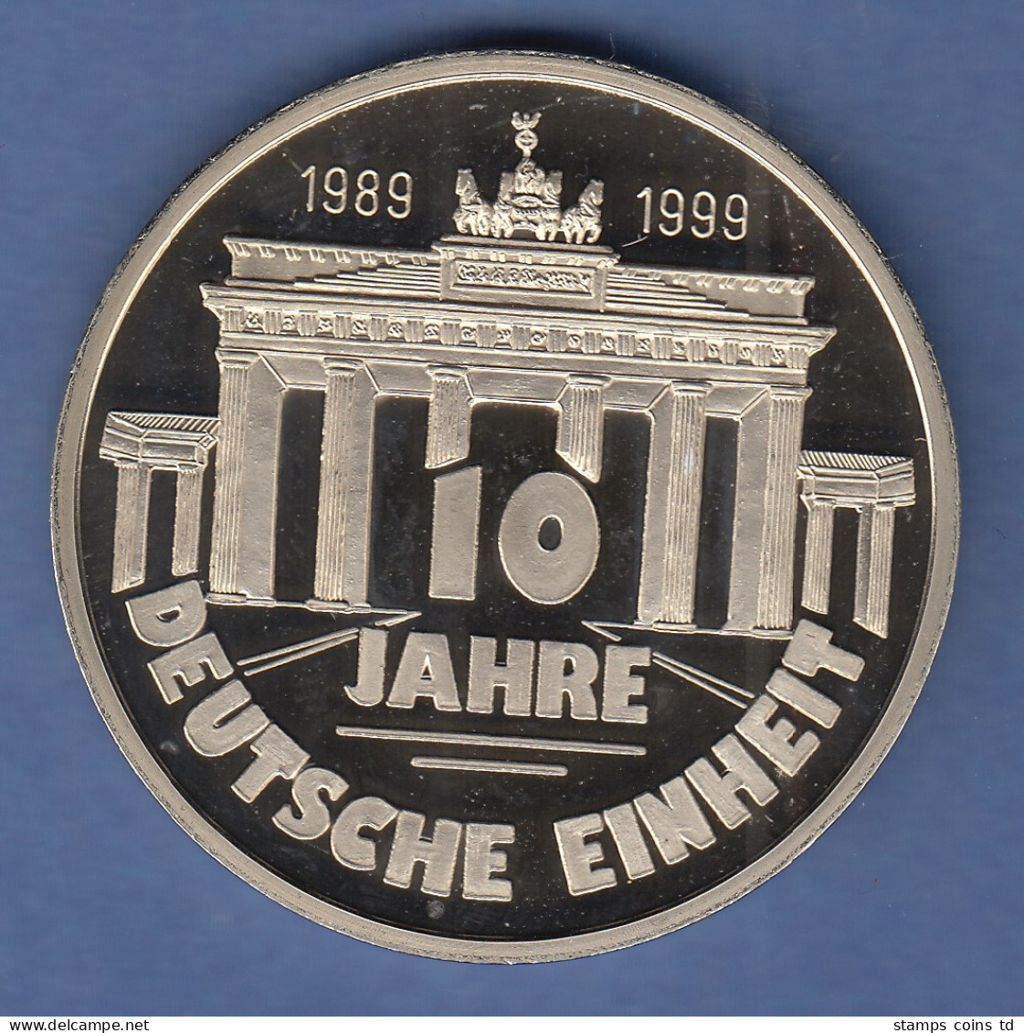 Medaille 10 Jahre Deutsche Einheit 1989-1999 Brandenburger Tor 50 Jahre BRD - Other & Unclassified