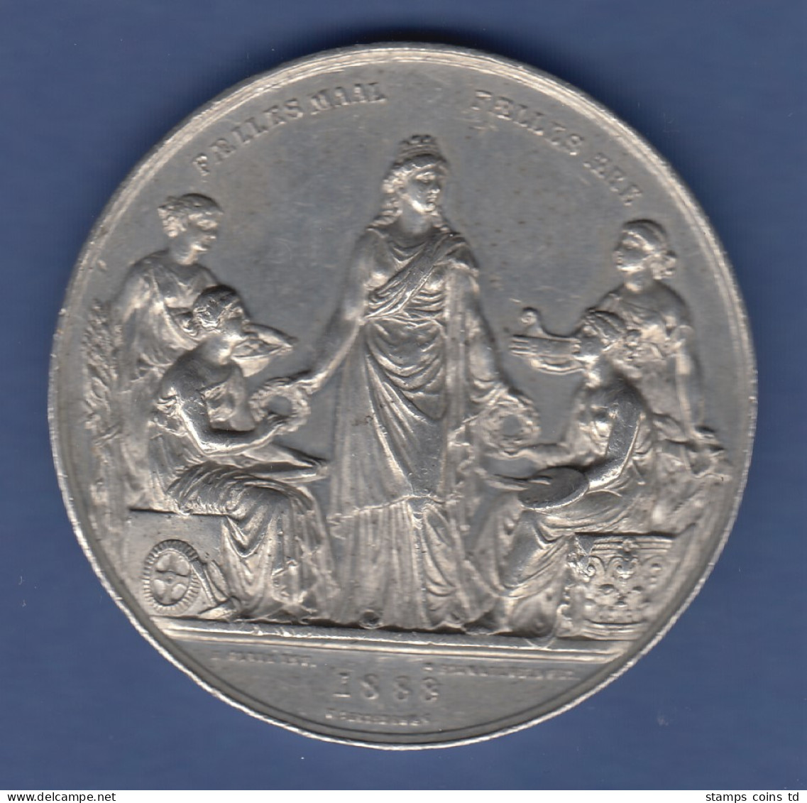 Medaille Dänemark Industrie Landwirtschaft Und Kunstausstellung Kopenhagen 1888 - Altri & Non Classificati