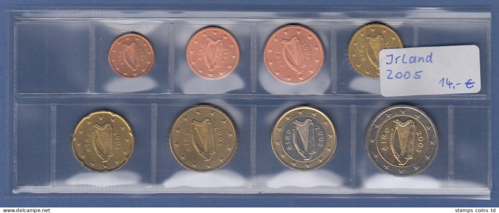 Irland EURO-Kursmünzensatz Jahrgang 2005 Bankfrisch / Unzirkuliert - Autres – Europe