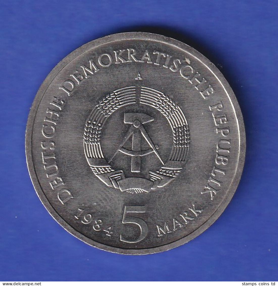 DDR 5 Mark Gedenkmünze 1984 Leipzig Altes Rathaus Stempelglanz Stg - Autres & Non Classés