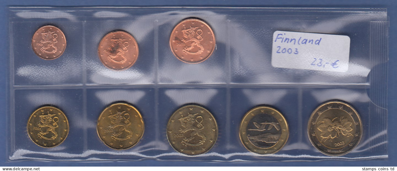 Finnland EURO-Kursmünzensatz Jahrgang 2003 Bankfrisch / Unzirkuliert - Finlande