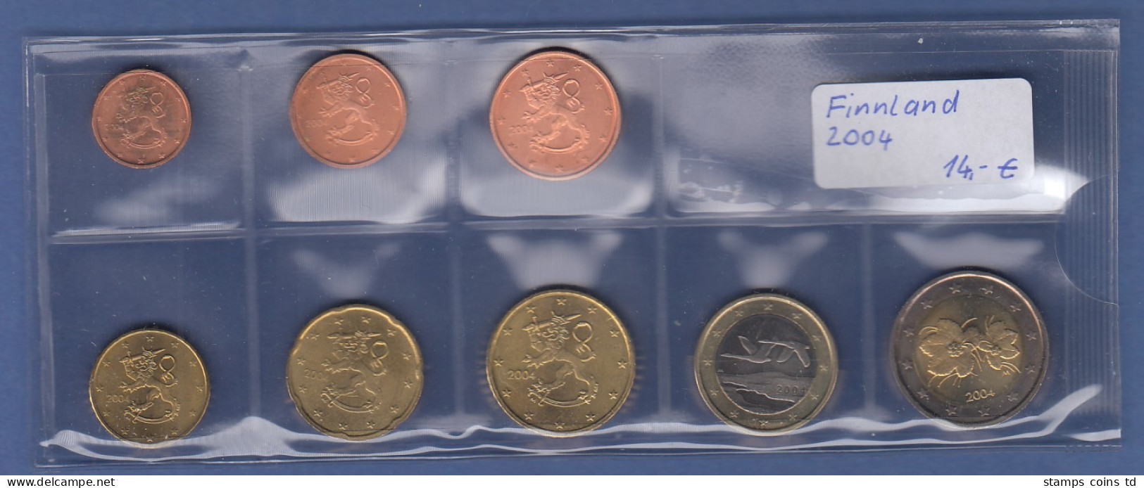 Finnland EURO-Kursmünzensatz Jahrgang 2004 Bankfrisch / Unzirkuliert - Finland