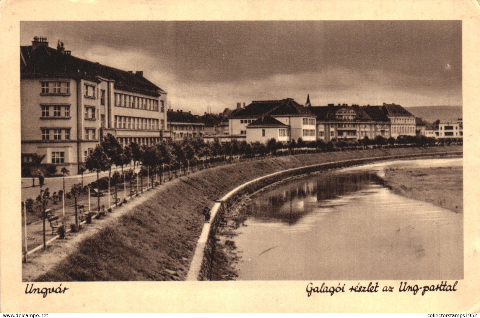 UNGVAR, ARCHITECTURE, LAKE, HUNGARY, POSTCARD - Hungary