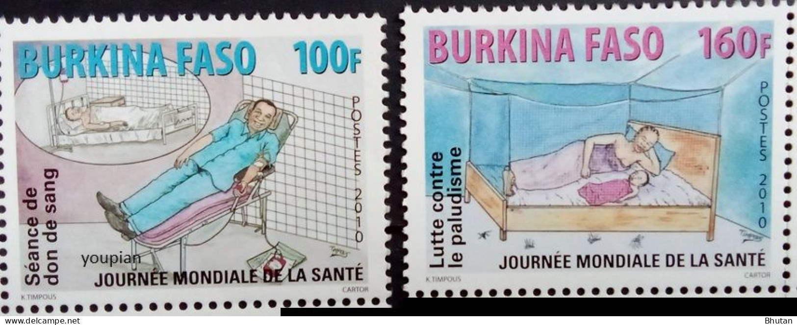 Burkina Faso 2010, World Health Day, MNH Stamps Set - Burkina Faso (1984-...)