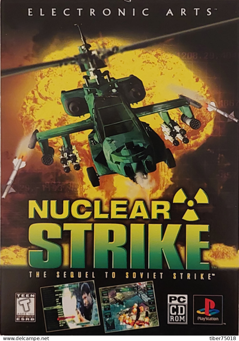 Carte Postale (Tower Records) Nuclear Strike (jeu Vidéo - PlayStation) Electronic Arts (hélicoptère) - Werbepostkarten