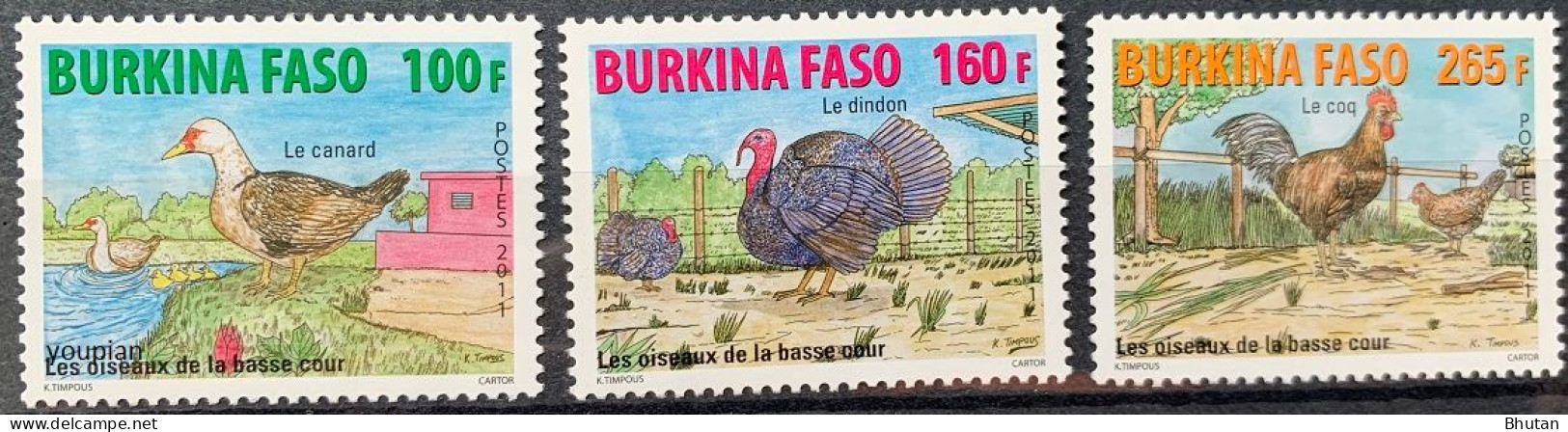 Burkina Faso 2011, Farmer Pultries, MNH Stamps Set - Burkina Faso (1984-...)