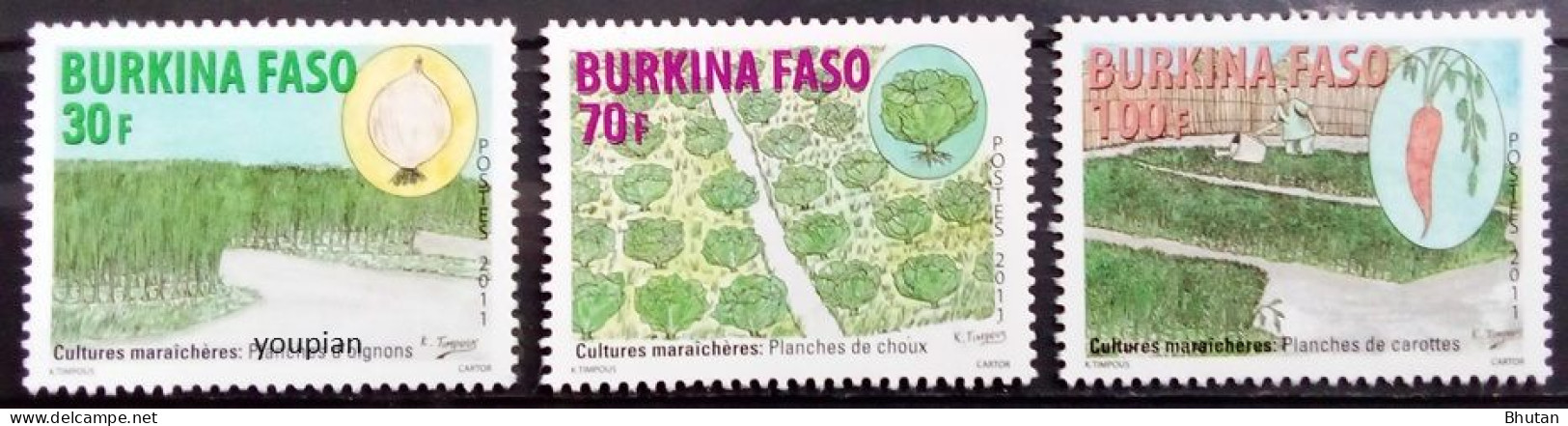 Burkina Faso 2011, Vegetable Growing, MNH Stamps Set - Burkina Faso (1984-...)