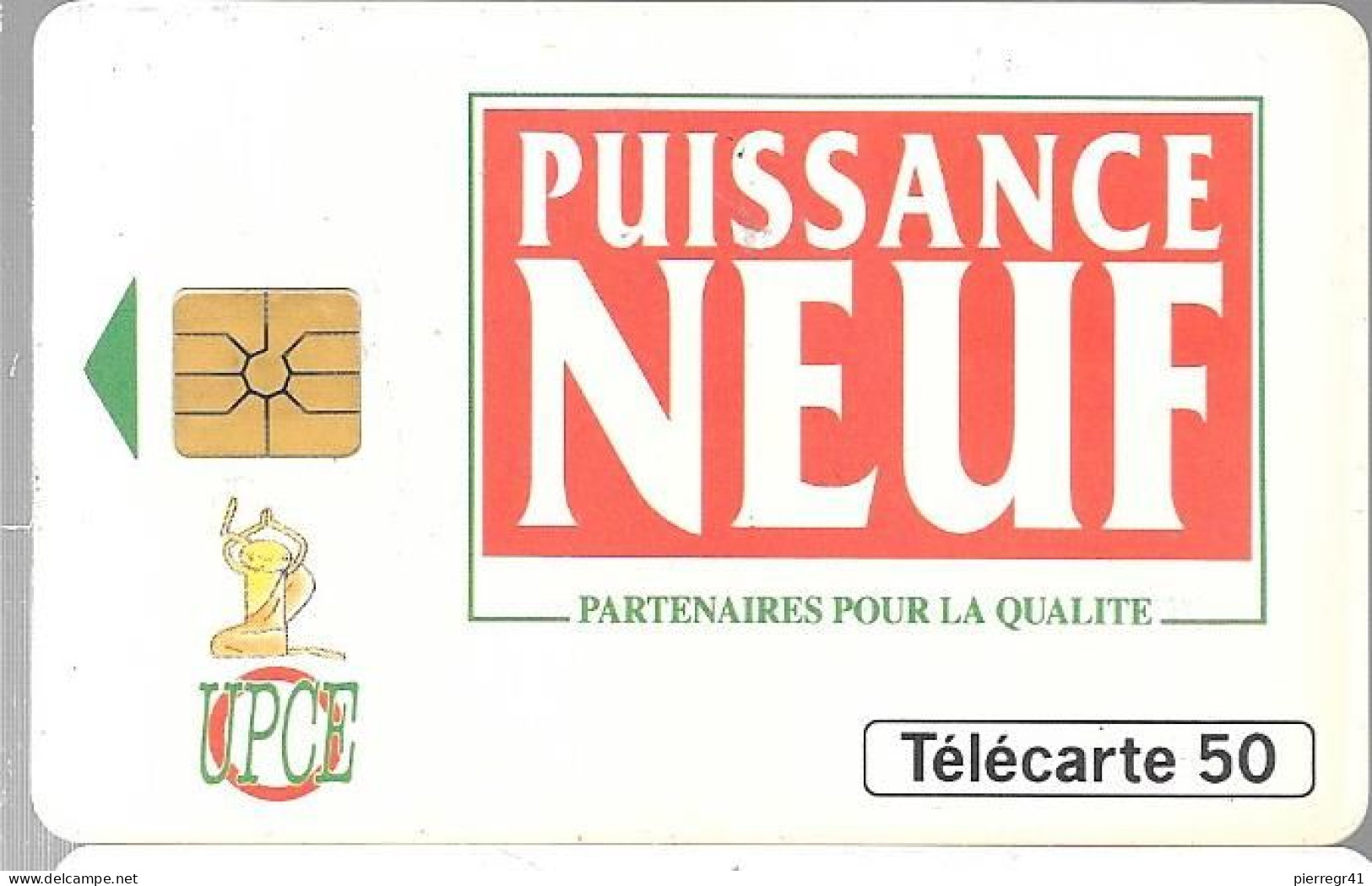 CARTE-PUCE-PRIVEE-PUBLIC-5OU-EN754-GEMA-09/93-EDF-IHABITAT/PUISSANCE NEUF-R° Glacé-V°N° Série 7001-UTILISE-TBE- - 50 Unités   