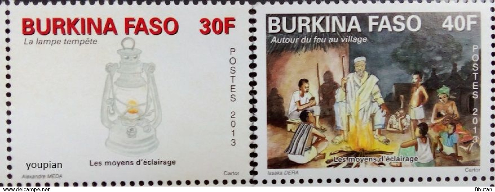 Burkina Faso 2013, Forms Of Lighting, MNH Stamps Set - Burkina Faso (1984-...)