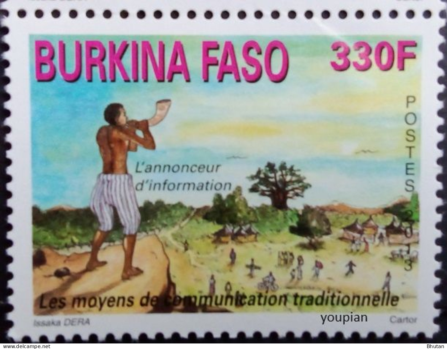 Burkina Faso 2013, Traditional Communication Channels, MNH Single Stamp - Burkina Faso (1984-...)
