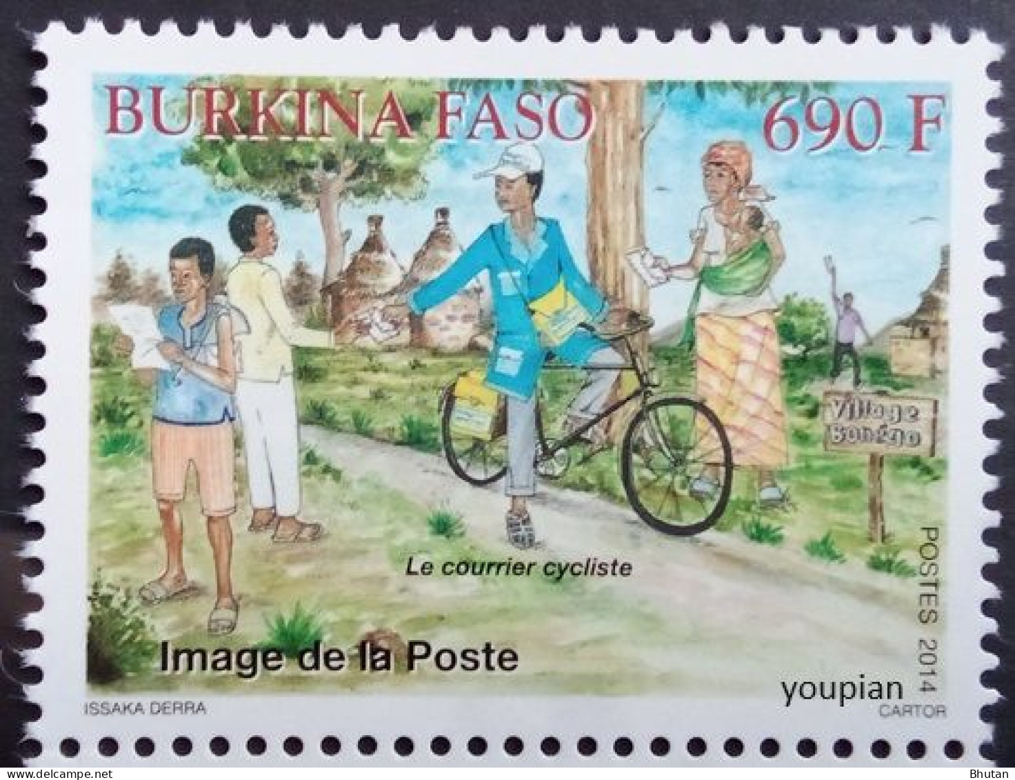 Burkina Faso 2014, Post Delivery, MNH Single Stamp - Burkina Faso (1984-...)